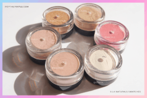 Honey Child, Aura, Whiz-Kid, Quench, Phantom, Fluff swatches, popthepimple.com, acne safe highlighters, acne safe makeup, clear skin